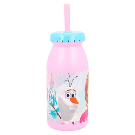 Disney Frozen 300ml Milk Bottle With Straw Extra Image 1